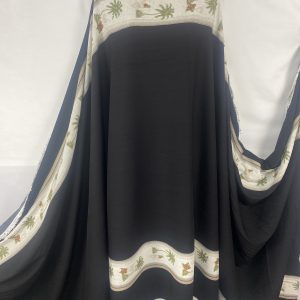 Soft Viscose Double Border Palm Trees Print Dress/Craft Fabric