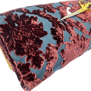 Designer Thick Heavy Velvet Devore Woven Jacquard Curtain-Cushion Upholstery
