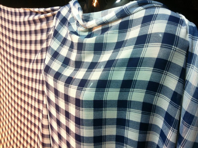 NEW Floaty Crinkle Chiffon Georgette Tartan Check Dress Craft FabricFREE PP 221478416208