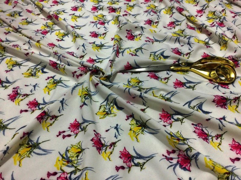 NEW LWeight Microfiber Floral 4 22 Print MaskDress Fabric FREE PP 223105642858