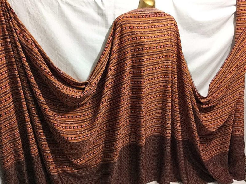 NEW Smooth Soft Touch Polyester Striped Border Print DressCraft Fabric 324779498978