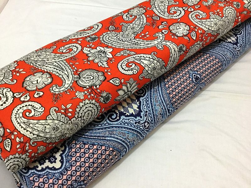 NEW Stretch Viscose Jersey Paisley Prints MaskDress FabricFREE PP62 64 222808329538