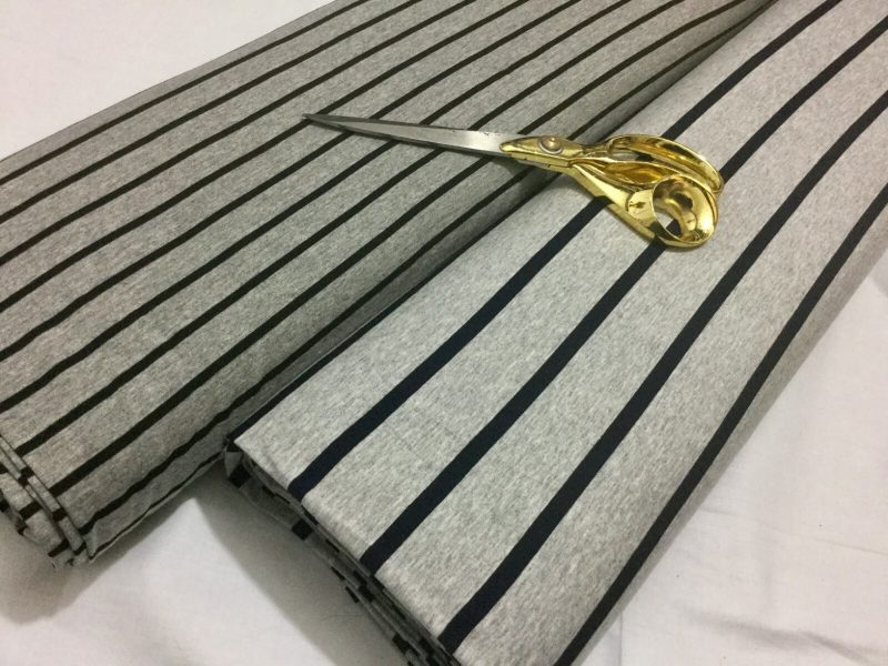 NEW Stretch Viscose Jersey Striped Single Knit DressCraft FabricFREE PP 323846371548