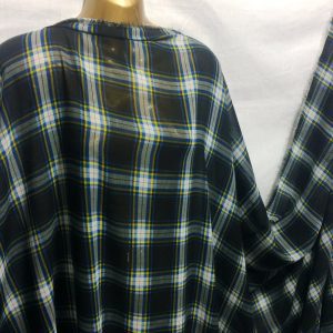 Fine Quality Soft  Polyester  Checked Print Dress/Craft Fabric