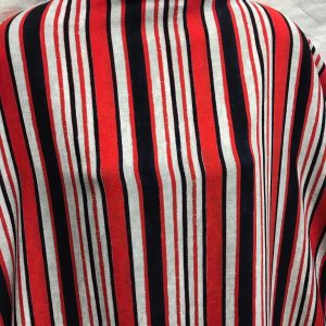 Georgette Polyester Striped-African Print Dress/Craft Fabric