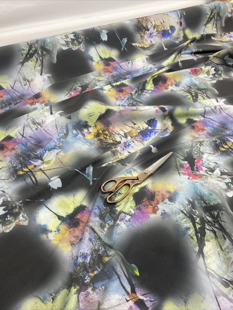 NEWSmooth Stretch Satin Dupioni Effect Floral CurtainCushion FabricFREE PP 225625538808