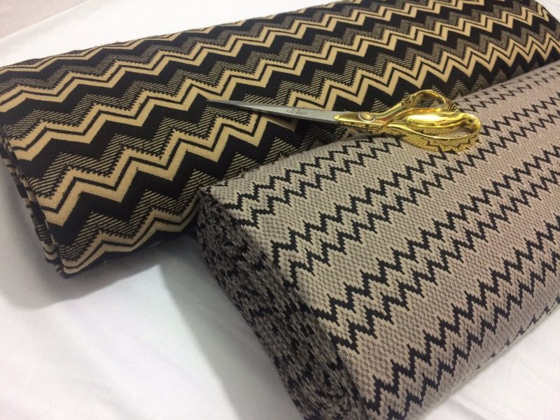 NEWStretch Viscose Jacquard Jersey Aztec Chevron Double Knit MaskDress Fabric 222556975448