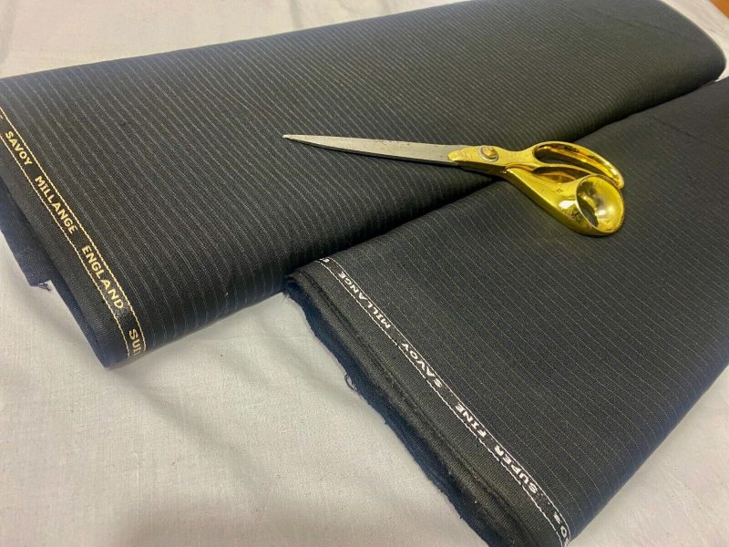 NEWTop-Quality-English-Superfine-250s-Pinstripe-Wool-Blend-CoatSuiting-Fabric-226688384388 NEWTop Quality English Superfine 250s Pinstripe Wool Blend CoatSuiting Fabric 226688384388