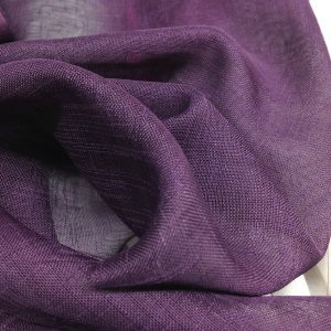 100% polyester Semi Sheer Crepe Aubergine  Dress/Crafts Fabric 45"W