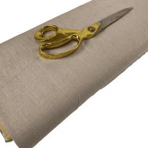 Designer Textured Thick Linen –Stone/Gold Upholstery/Curtain Fabric