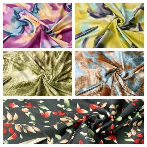 Soft Touch Poly Viscose Tie-Dyed/Floral Prints Dress/Craft Fabric