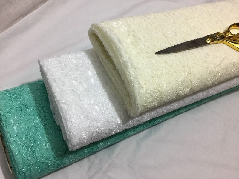 NEWNon Stretch Net Lace Silver Lurex Floral BridalDressCrafts FabricFREE PP 322835932199